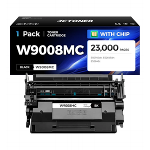W9008MC Black Toner Cartridge 1-Pack with Chip High Yield Replacement for HP W9008MC Toner Compatible with HP LaserJet MFP E52645dn E52645c Managed E50145dn Printer Ink Copier Scanner（23,000 Pages