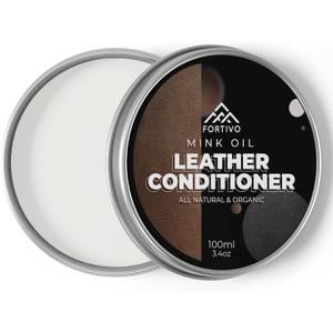 Leather Mink Oil, Color Restorer, Scratch Remover, Couch Paint and Leather Repair Kit for Couches (Transparent)