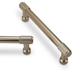 10 Pack 5 inch(128mm) Dark Champagne Bronze Kitchen Cabinet Handles Knurled Cabinet Pulls Gold Drawer Pulls Kitchen Hardware