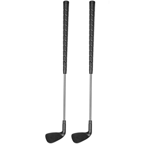 Golf Chipping Game, Play Portable Sticky Golf Target Practice Game Set, Fun Indoor & Outdoor Family Yard Game for Backyard, Beach, Parties, Office (2 Clubs)