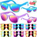 GINMIC Kids sunglasses bulk, Kids Sunglasses Party Favor, 5 of Pack Neon Sunglasses with UV400 Protection for Kids, Boys and Girls Age 3-8, Goody Bag Favors, Great Gift for Pool, Birthday Party Supplies