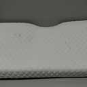 Derila King Size Neck Pillow for Sleeping, Ergonomic & Cervical Pillow for Neck Support & Relief, Memory Foam Side Sleeper Pillows, Bed Contour Pillows for Back, Stomach Sleepers (King Size (23.6" x 13.4" x 4.3"), 1 Pillow_white)