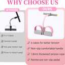 Pedal Resistance Bands with Handles, Durable 6-Tubes Multifunction Pedal Resistance Band, Natural Rubber Foot Pedal Resistance Bands, Fitness Resistance Bands for Abdomen, Waist, Arm, Leg