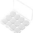 10 Pairs Ear Plugs for Sleeping Reusable Moldable Silicone Earplugs Soft Noise Cancelling Earplugs Sound Blocking Ear Plugs with Case for Swimming Concert 40dB NRR Personalized Stationery (Clear, H)