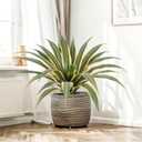 Artificial Agave Plants Outdoor, 24 Large UV Resistant Fake Agave with 24 Lifelike Leaves, Faux Succulents Plant for Home Front Porch Patio Garden Yard Indoor Decor 2Pack