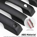 Exterior Door Handle Cover Compatible for Ford F150 2021 2022 2023 2024 Accessories Door Handle Protector Trim (with Key Hole and 2 Auto Sensor Holes, Matte Black)