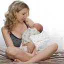 TEUOPIOE Baby Feeding Arm Pillow, Soft Cotton Multi Functional Bottle Nursing Pillow for Newborns,Expandable Breastfeeding Arm Support Cushion for Mom and Baby, Portable and Washable (White Star)