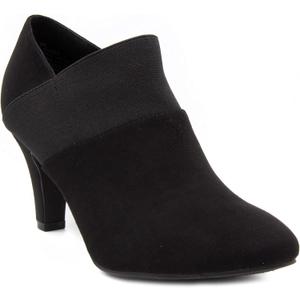LONDON FOG Womens Bobbie Heel Ankle Booties (8, Black)