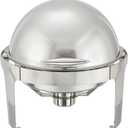 Winco Madison Stainless Steel Chafer with Roll Top, 6 Quart