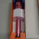 BONAOK Kids Karaoke Microphone, Wireless Bluetooth Microphone for Singing, Gift for Kids, Adults, Girls, Boys, Christmas Kids Toys Gifts for Ages 3, 4, 5, 6, 7, 8+ Years Old (Light Pinkcolor)