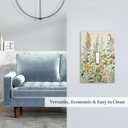 Decorative Light Switch Cover Rustic Beige Wildflower Green Plants Yellow Floral 1 Gang Oversized Single Toggle Wall Plate Jumbo Electrical Switchplate Face (1-Gang Toggle / 5 x 3 IN)