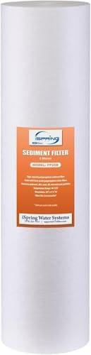 SET OF 6, iSpring FP25B High-Capacity 20” x 4.5” Sediment Water Filter Cartridge, 5 Micron Replacement