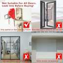 Portable Door Lock & Door Stop Alarm Set, Dual Protection Home Security Door Kit, Travel Hotel Lock Devices Pocket Self Defensey Tools for Traveling Hotel Home Apartment,Red