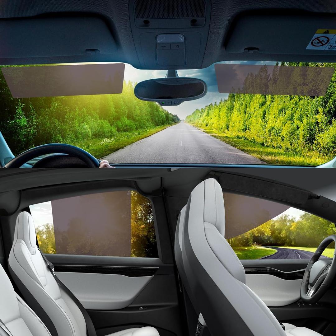 Static Cling Car Window Shades 6 PCS - Reusable Side Window Sun Shade for Baby and Driver - Sun Blocker and Reduce Heat Car Window Tint, Easy-to-Install