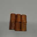 Wooden Coat Hook Wall Mounted (6 Packs) Hat Hooks, Single Coat Hat Rack Wall Mount, Wood Coat Hanger for Hanging Hat, Towel, Bag, Rope (Brown, 2" Set 6)