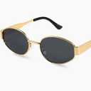 SOJOS Retro Oversized Square Polarized Sunglasses for Women and Men Vintage Shades Classic Large Metal Sun Glasses