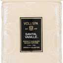 Voluspa Santal Vanille, Small Candle Jar, 5.5 oz, 50 Hour Burn Time, Coconut Wax for Clean Burning, Handcrafted in the USA (Cream)