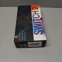 Switch 2 Accessories Bundle for Nintendo Switch 2,13 in 1 Travel Carrying Case Kit with Screen Protector,Clear Shell,Blue Red Silicone Cover for Joycons,20 Game Card Holder,4 Thumb Grip Caps,Black,2025