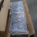 Rolanstar Queen Bed Frame with LED Lights and Charging Station, Upholstered Bed with Drawers, Wooden Slats, Noise Free, Easy Assembly, Dark Gray (Grey)