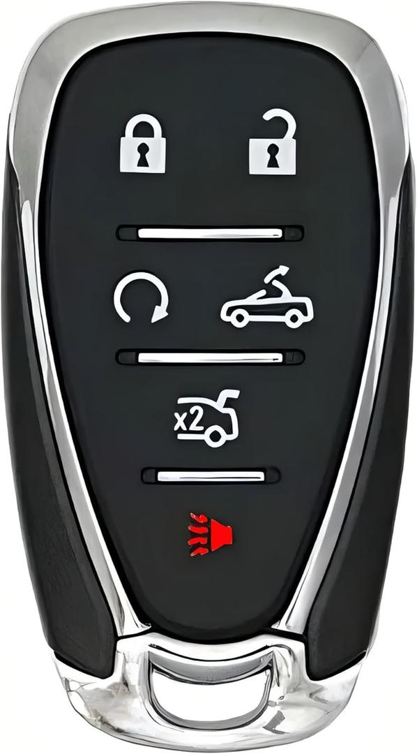 Smart Key for Chevrolet Camaro 2016-2025, Alliskeys 6-Buttons Proximity Remote Control Key Fob Replacement for Chevy Camaro 2016-2025 HYA4EA HYQ4ES