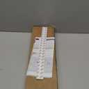 LazBlinds Cordless Cellular Shades for French Doors, No Drill French Door Blinds for Privacy, Light Filtering Honeycomb Shades for Front Door Patio Sliding Glass Door, 1 Pack, 12" W x 70" H, White