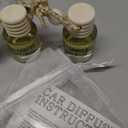 Palo Santo & Sandalwood (Santal) Hanging Car Air Freshener  Long Lasting Essential Oil Diffuser for Car, Closet, Bathroom  2-Pack Natural Scent Deodorizer for men and women