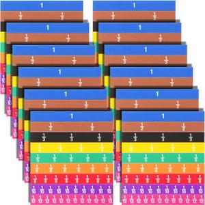 12 Sets Fraction Set for Math Classroom Fractions Manipulatives Math Manipulatives for Home School Supplies (Tiles)