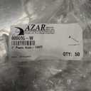 Azar Displays 800076-WHT 6-Inch Plastic Hook, White (50-Pack)