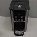 Hot & Iced Coffee Maker with Bold Setting, Single Serve Coffee Maker for K Cup and Grounds, 6-14 Oz Brew Sizes, 50 Oz Removable Water Tank, One Cup Coffee Machine with Reusable Filter, Black