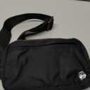 Pander Everywhere Belt Bag for Women, 5 Zipper Pockets Nylon Crossbody Fanny Pack Purse (Black)