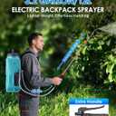Battery Powered Garden Sprayer 3.2 Gallon, Electric Backpack Sprayer, Weed Yard Lawn Sprayer with 7 Mist Nozzles & Retractable Wand & Adjustable Strap for Lawn, Garden, Yard