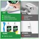 OLELON Mold Stain Remover Gel for Washing Machine Cleaner Front Loader Rubber Grout Cleaner Home Stain Removal Gel for Washer Showers Bathroom and Floor Tile - 300ML (5 Fl Oz (Pack of 2))