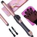LANDOT Automatic Rotating Curling Iron: Easy-to-Use Ceramic Curling Wand 1 inch for Salon-Worthy Curls & Waves - Quick Heat & Adjustable Temp for All Hair Types