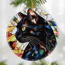 Black Cat Ornament, Christmas Ornament  Christmas Tree Decor, Holiday Decoration, Stocking Stuffer, Festive Gift Idea, Gifts for Cat Lover, Friends, and Family