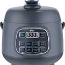 Bear Rice Cooker 3 Cups (Uncooked), Fast Electric Pressure Cooker, Portable Multi Cooker with 10 Menu Settings for White/Brown Rice Oatmeal and More, Nonstick Inner Pot