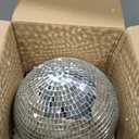 Disco Ball 12-Inch Large Hanging Mirror Ball Disco Ball Decor for Disco Party Decorations, Weddings, Events, Disco Christmas Decor, and Home Celebrations