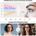 Blue Light Blocking Glasses for Women, Bluelight Glasses Womens Relieve UV Glare Eye Fatigue for Work Reading