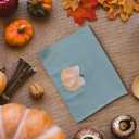 Fall Kitchen Towels, Pink Bowknot Decorative Fall Hand Towels, Pumpkin Autumn Dish Towel Dishcloths Tea Towel for Kitchen Bathroom, Preppy Coquette Fall KitchenBathroom Blue Decor, 16x24in