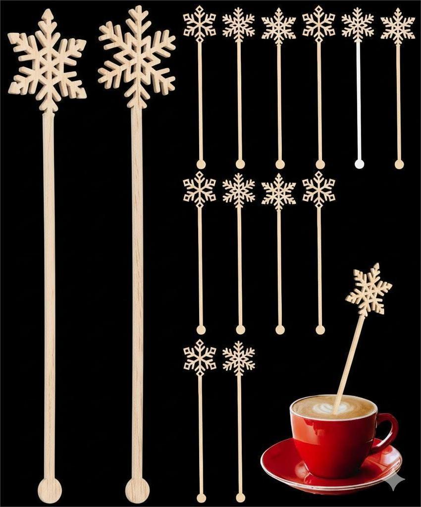 CHENGU 60 Pcs Christmas Coffee Stirrers, 6 Inch Reusable Plastic Drink Swizzle Sticks with Snowman Gingerbread Man Christmas Tree Latte for Xmas Party Coffee Tea Hot Cocoa Bar Supplies Decoration