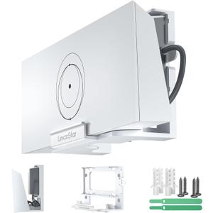 Linkoostar Starlink Gen 3 Router Mount, All in One Starlink Router Wall Mount for Star Link Standard V3 Mesh Router & Gen 3 Power Supply Mounting Kit Accessories-LM-3C