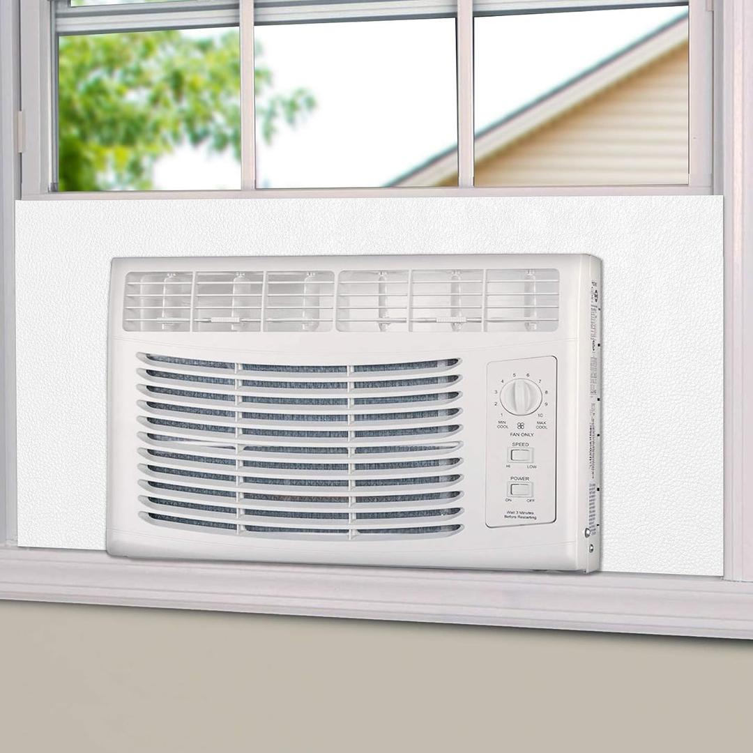BJADE'S Window Air Conditioner Side Insulated Foam Panel,Full Surround Panels Window Seal Kit, Summer and Winter Heat and Draft Insulating 48in W
