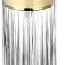 Glass Liquid Soap Dispenser, Refillable Liquid Dispenser with Gold Pump, Hand Soap Dispenser for Bathroom Kitchen, Home Bathroom Decor Liquid Type/Clear