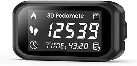 Pedometer Step Counter for Walking, Running & Fitness  Accurate Step & Calorie Tracker with LCD Display