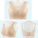 Post Mastectomy Bra for Women,Post Surgery Bra Pocket Bras Wireless Prosthetic Bras for Breast Prosthesis Breast Forms (42B, Skin)