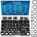 1010 Pcs Rubber O Rings Kit 22 Size Universal O-Ring Assortment Set for Automotive Faucet Pressure Washers Plumbing Sealing Repair,Air or Gas Connections,Resist Oil and Heat