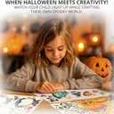 2 x X-Protector Halloween Make a Face Stickers for Kids - Halloween Sticker Activity Crafts - 27 Unique Character Face Stickers for Kids - Bulk Halloween Goodie Bag Stuffers & Party Favors! (9 Big Sheets)