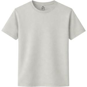 Womens 100% Cotton T-Shirt, Crew Neck Soft Premium Regular Fit Tee, Plain Short Sleeve Comfort Fit Tees for Women, Small, Pack of 1 - Nimbus