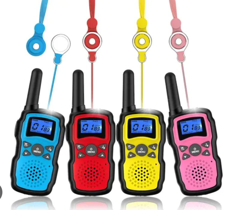 Wishouse Walkie Talkies for Kids Adults Long Range 4 Pack,Toys for 4-12 Year Old Boys Girls,Rechargeable 2 Way Radio with Usb Charger Battery Flashlight,Outdoor Hiking Camping Games Xmas Birthday Gift