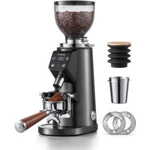 DAOFEL 64MM Flat Burr Coffee Grinder Electric,100 Adjustable Grind Settings