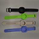 4 Packs Waterproof Bracelet for Tile Mate 2022 Kids, Soft Silicone Wristband Holder Full Case Cover Compatible with Tile Mate (Black+Blue+Green+Beige)